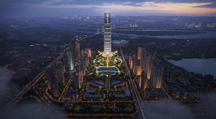  Phối cảnh dự án Thành phố Thông minh Bắc Hà Nội có tổng vốn đầu tư 4,2 tỷ USD, do liên doanh BRG - Sumitomo phát triển. Ảnh: CĐT. 