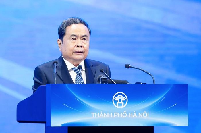 Ủy viên Bộ Chính trị, Chủ tịch Quốc hội Trần Thanh Mẫn phát biểu chỉ đạo tại Hội nghị