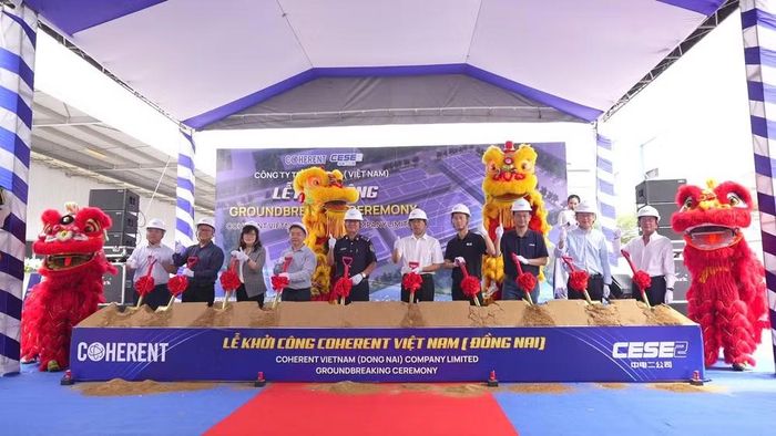 Lễ khởi công Coherent Việt Nam tại Đồng Nai. (Ảnh: Savills Việt Nam)