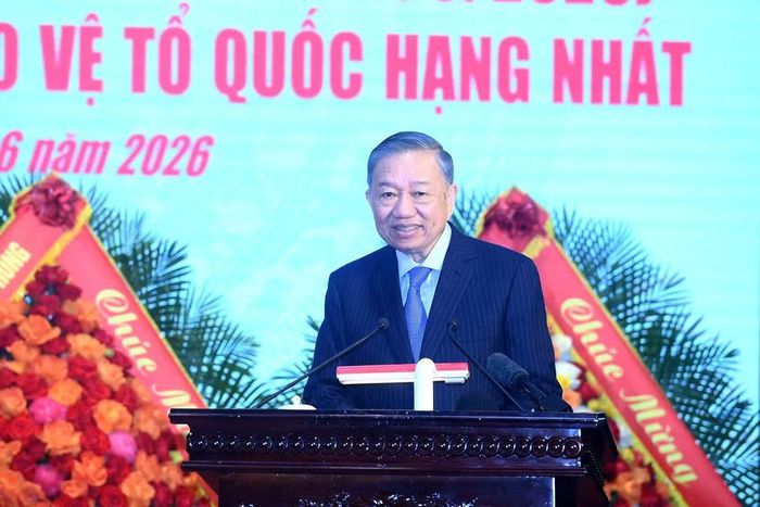 Tổng Bí thư, Chủ tịch nước Tô Lâm phát biểu tại lễ kỷ niệm. (Ảnh: ĐĂNG KHOA)