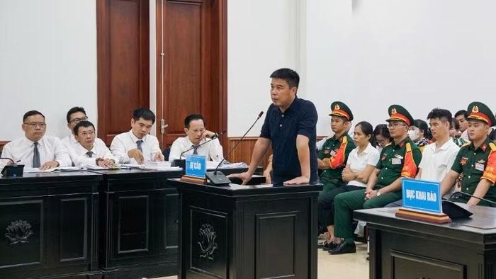 Bị cáo Nguyễn Văn Hậu tại Tòa.
