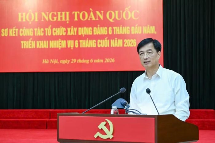 Đồng chí Nguyễn Duy Ngọc ghi nhận, đánh giá cao những kết quả đạt được của ngành tổ chức xây dựng Đảng thời gian qua. (Ảnh: DUY LINH)