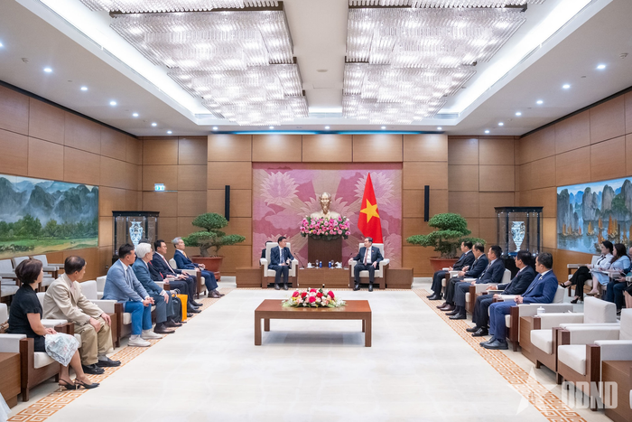  Quang cảnh cuộc tiếp. Ảnh: PHẠM THẮNG