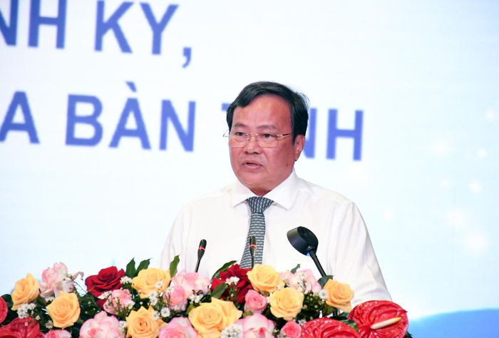  Chủ tịch UBND tỉnh Tây Ninh Lê Văn Hẳn phát biểu phát động chiến dịch 