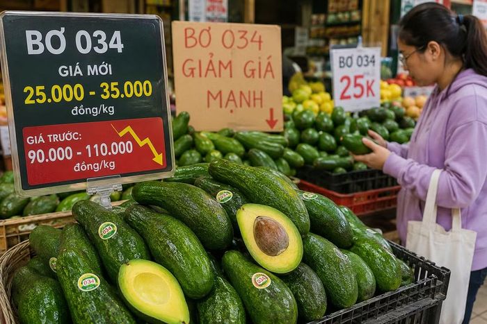 Nguồn cung tăng khiến giá bơ giảm mạnh.