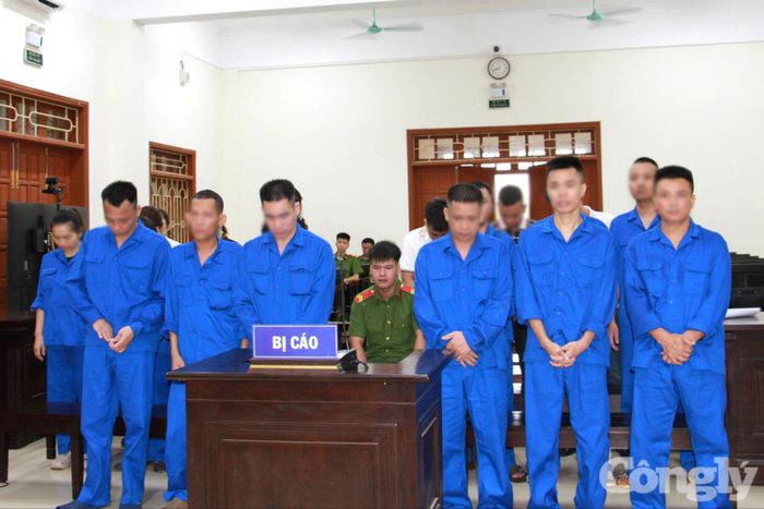 Các bị cáo tại phiên tòa sơ thẩm ngày 29/6/2026.