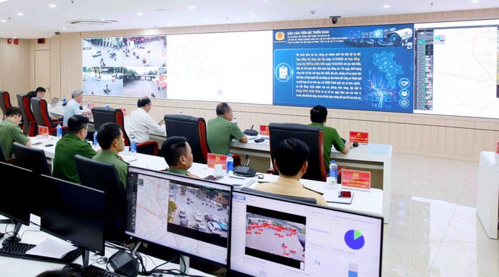 Toàn cảnh Lễ khánh thành giai đoạn 2 Trung tâm Thông tin chỉ huy và lắp đặt hệ thống camera giám sát, chỉ huy điều hành giao thông.