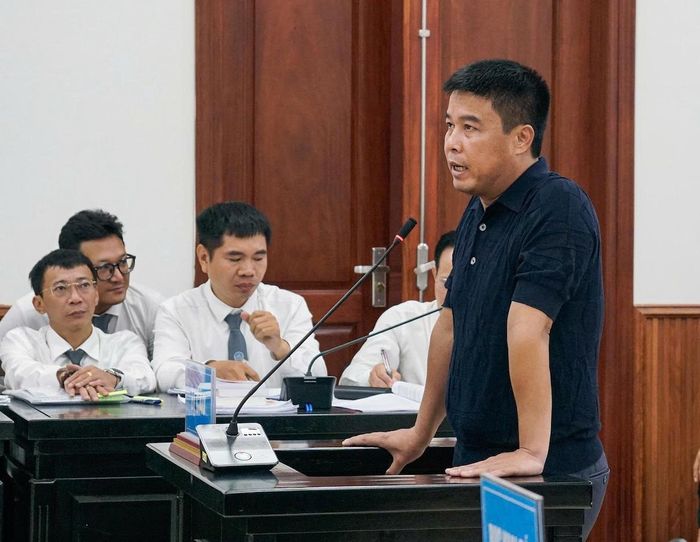Bị cáo Nguyễn Văn Hậu tại phiên tòa phúc thẩm. Ảnh: CTV