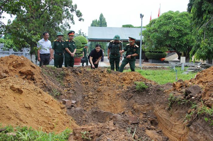 Khu vực tìm thấy hài cốt liệt sĩ. Ảnh: N.X