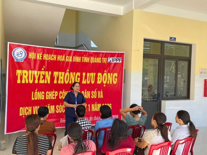 Hội KHHGĐ tỉnh Quảng Trị thường xuyên duy trì các đợt khám lưu động tại nhiều địa phương trong tỉnh