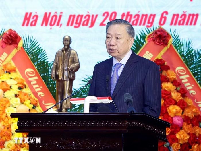Tổng Bí thư, Chủ tịch nước Tô Lâm phát biểu chỉ đạo. (Ảnh: Thống Nhất/TTXVN) 