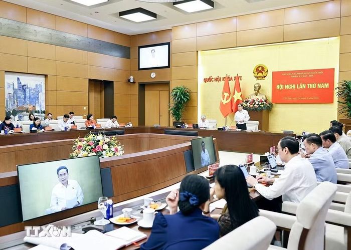 Chủ tịch Quốc hội Trần Thanh Mẫn phát biểu. (Ảnh: Doãn Tấn/TTXVN)