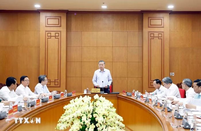 Tổng Bí thư, Chủ tịch nước Tô Lâm phát biểu. (Ảnh: Thống Nhất/TTXVN)