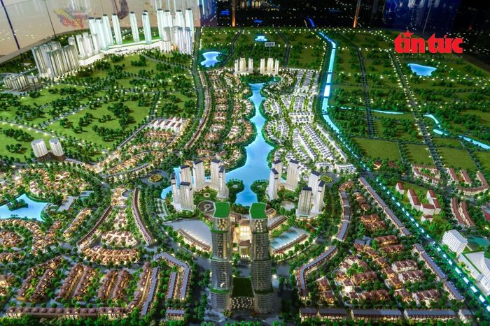 Hệ thống sa bàn cập nhật đầy đủ các nội dung chỉ giới mới của đồ án 100 năm.