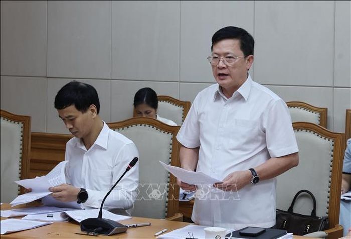 Thứ trưởng Bộ Tư pháp Mai Lương Khôi phát biểu. Ảnh: Lâm Khánh/TTXVN