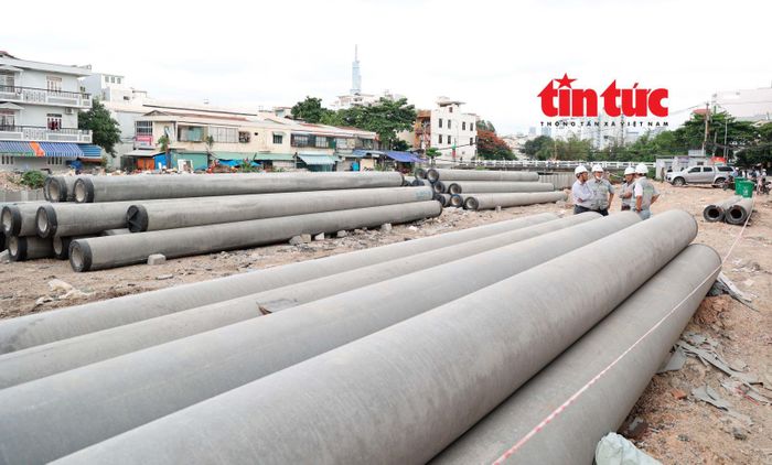 Các hạng mục công trình của dự án rạch Xuyên Tâm tại phường Bình Thạnh.
