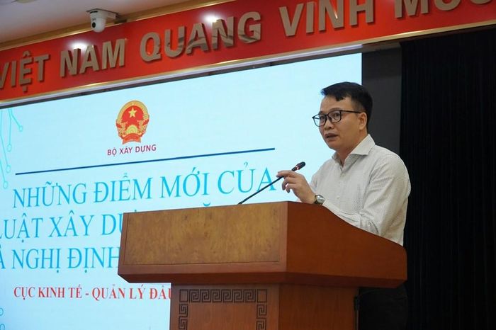 Ông Bùi Văn Dưỡng – Cục phó Cục Kinh tế - Quản lý đầu tư xây dựng chia sẻ, Nghị định mới này nhằm đổi mới phương thức quản lý và phù hợp mô hình chính quyền địa phương 2 cấp. Ảnh: Thu Hằng/Bnews/vnanet.vn