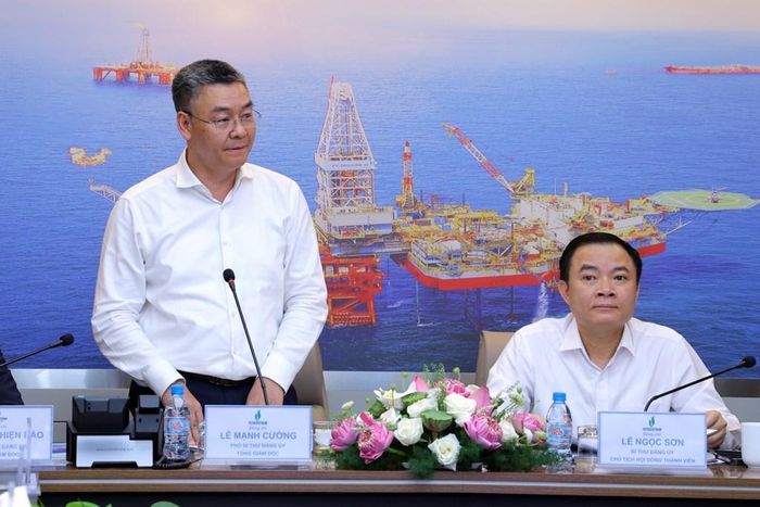 Tổng Giám đốc Petrovietnam Lê Mạnh Cường phát biểu chỉ đạo tại Hội nghị. Ảnh: Như Mai/Bnews/vnanet.vn