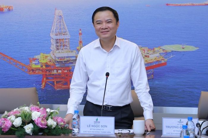 Chủ tịch Petrovietnam Lê Ngọc Sơn phát biểu chỉ đạo tại Hội nghị. Ảnh: Như Mai/Bnews/vnanet.vn