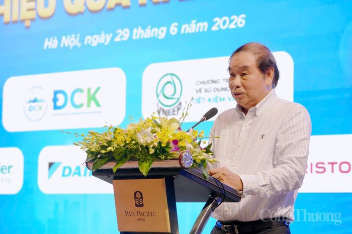 Ông Nguyễn Đình Hiệp - Chủ tịch Hội VECEA phát biểu tại sự kiện. Ảnh: NH
