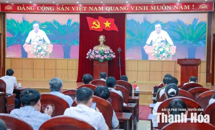 Chủ nhiệm Ủy ban Kiểm tra Trung ương Trần Sỹ Thanh phát biểu kết luận hội nghị.