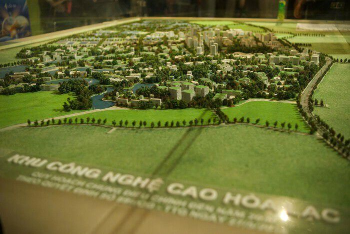 Quy hoạch khu công nghệ cao Hòa Lạc.Ảnh: Công Tâm.