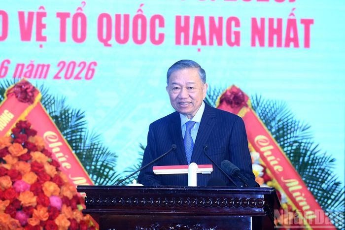Tổng Bí thư, Chủ tịch nước Tô Lâm phát biểu tại lễ kỷ niệm. Ảnh: Nhân Dân
