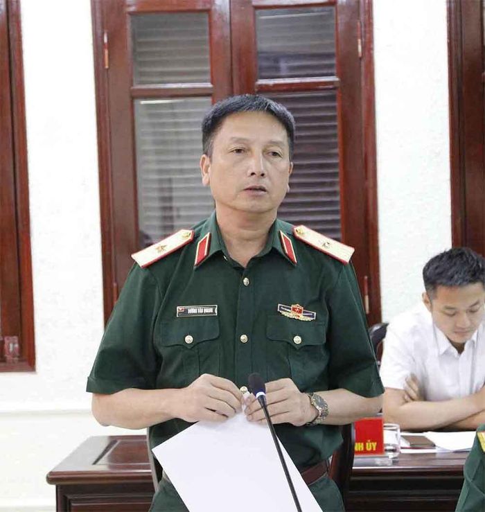  Thiếu tướng Dương Văn Quang phát biểu chỉ đạo hội nghị. 