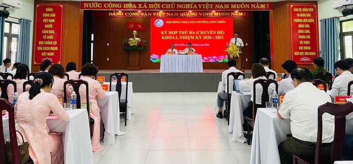 HĐND phường Liên Chiểu tổ chức kỳ họp với tinh thần trách nhiệm, dân chủ và đồng thuận. Ảnh: PHẠM BÌNH