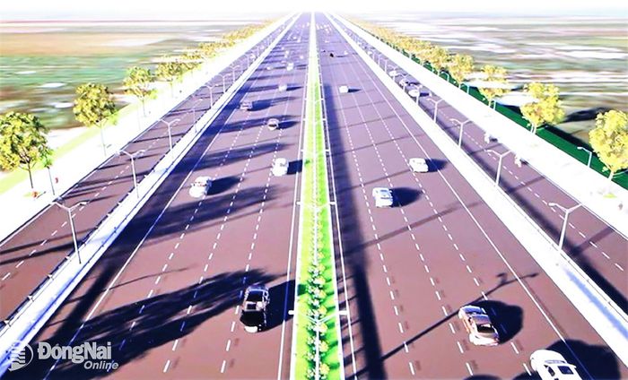 Phối cảnh đường vành đai 4 - Thành phố Hồ Chí Minh đoạn qua thành phố Đồng Nai. Ảnh: Phạm Tùng