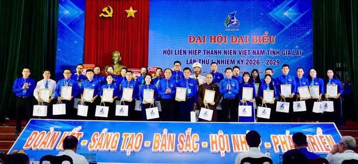  Tặng quà tri ân các Ủy viên Ủy ban Hội LHTN Việt Nam tỉnh Bình Định và Gia Lai (cũ) không tiếp tục tham gia công tác Hội. Ảnh: D.L 