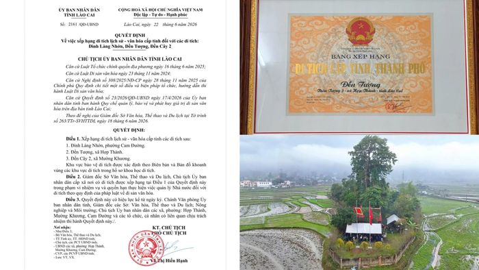 Đền Tượng đã được UBND tỉnh Lào Cai xếp hạng Di tích lịch sử - văn hóa cấp tỉnh.