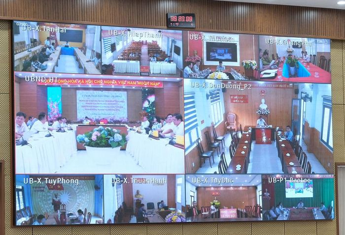 Hội nghị được trực tuyến đến 124 xã, phường, đặc khu