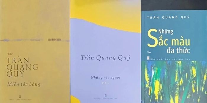 Bìa một số tập thơ đoạt Giải thưởng của Hội Nhà văn Việt Nam