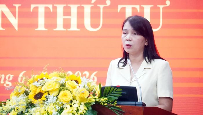 Đại biểu trình bày tham luận tại hội nghị - Ảnh: N.M