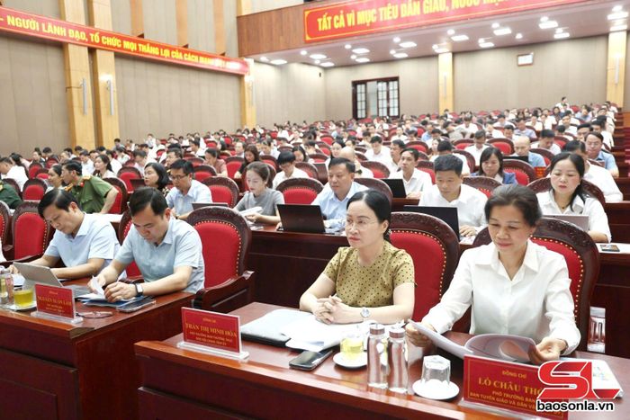 Các đại biểu dự hội nghị.