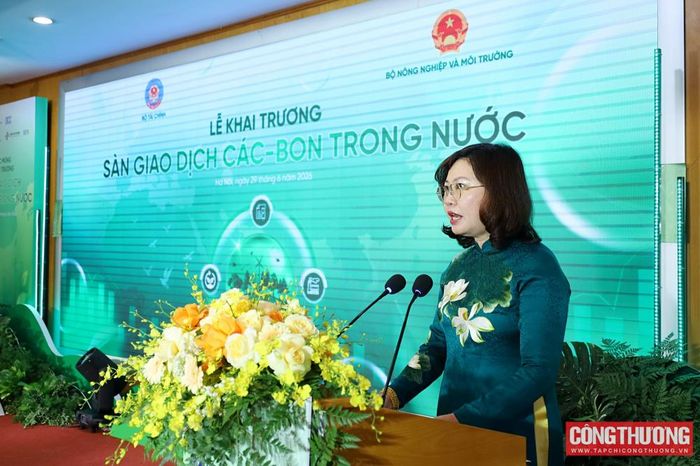Bà Vũ Thị Chân Phương nhận định, sàn giao dịch các-bon là “một cấu phần mới của hệ sinh thái tài chính xanh”