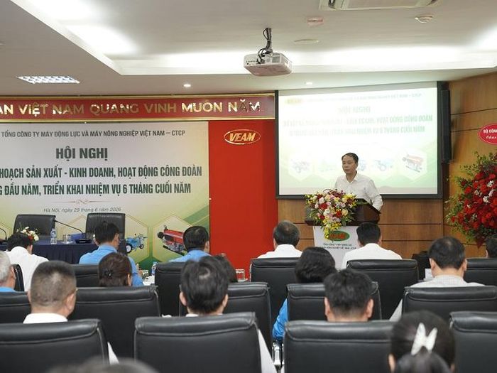  Ông Ngô Khải Hoàin, Chủ tịch HĐQT VEAM đề nghị các đơn vị tiếp tục nâng cao năng lực cạnh tranh, trong đó con người, quản trị và đổi mới công nghệ là những yếu tố then chốt. 