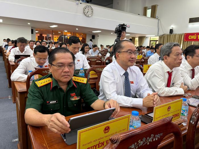 Các đại biểu tham gia kỳ họp thứ 3, sáng 29/6.