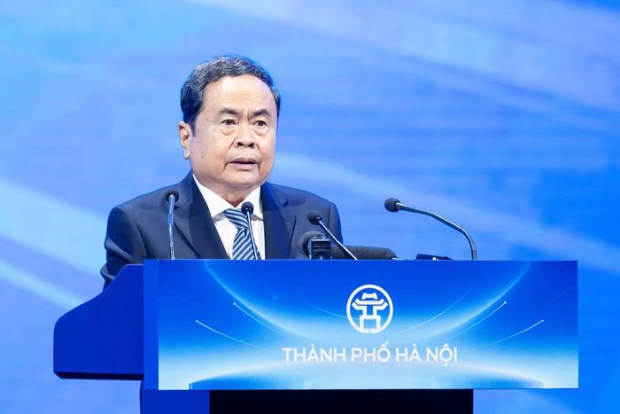 Chủ tịch Quốc hội Trần Thanh Mẫn phát biểu chỉ đạo tại hội nghị.