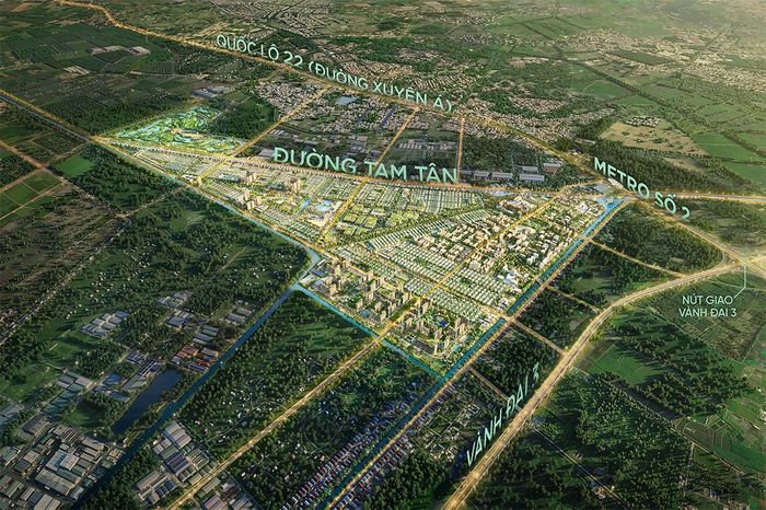 Siêu đô thị Vinhomes Sài Gòn Park 1.080 ha sẽ là hạt nhân của cực tăng trưởng mới tại Tây Bắc TP.HCM