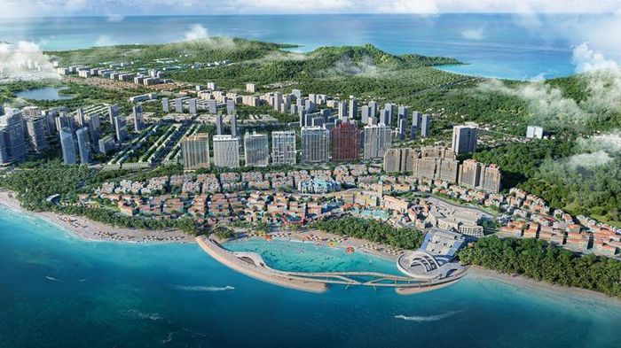 Phân khu The Sunset tọa lạc trên sườn núi Ông Quán với không gian khoáng đạt, riêng tư. Ảnh minh họa: Sun Property.