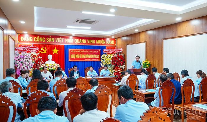 Ông Huỳnh Thiện Trị, Phó Tổng Giám đốc Công ty Cổ phần Cấp nước Cà Mau