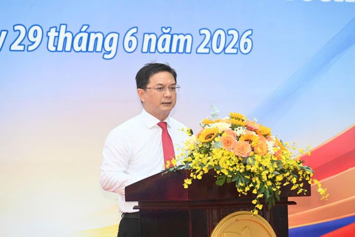 Đồng chí Nguyễn Mạnh Cường, Phó Chủ tịch UBND TPHCM phát biểu khai mạc triển lãm.