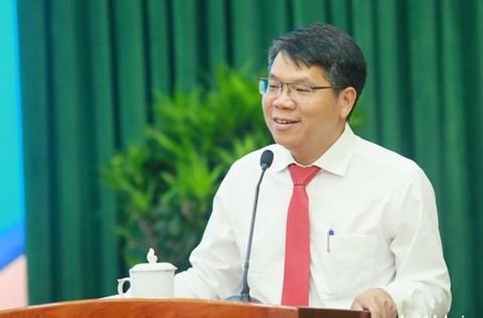  Giám đốc Sở Khoa học và Công nghệ Lê Văn Thăng phát biểu 