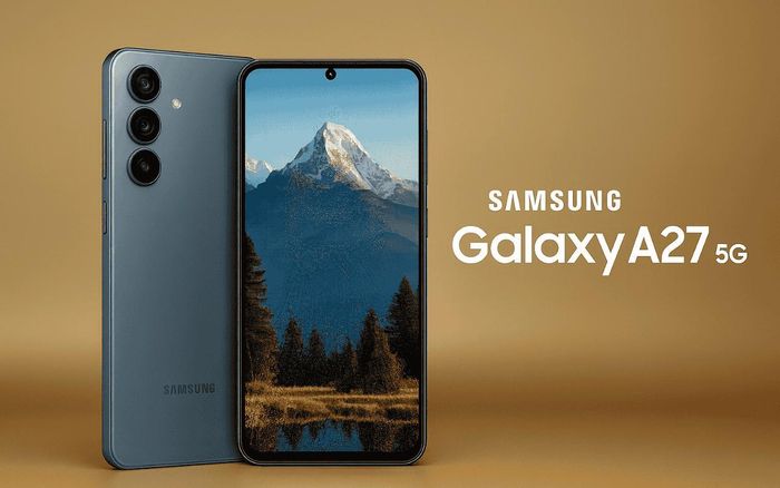Samsung Galaxy A27 5G với màn hình Infinity-O mới. (Ảnh: Samsung)
