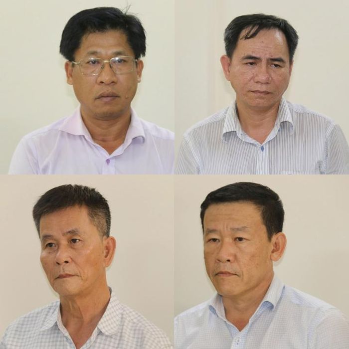 4 bị can bị khởi tố trong vụ án trên (Ảnh: CACC)