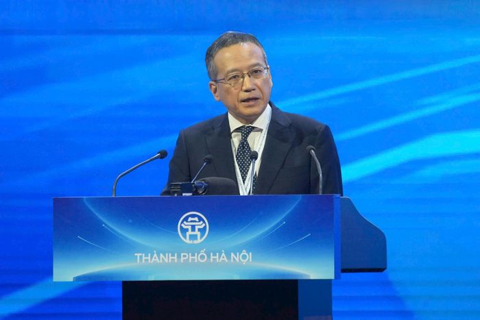 ông Ozasa Haruhiko, Trưởng đại diện Tổ chức Xúc tiến thương mại Nhật Bản (JETRO) tại Hà Nội. Ảnh: Phạm Hùng