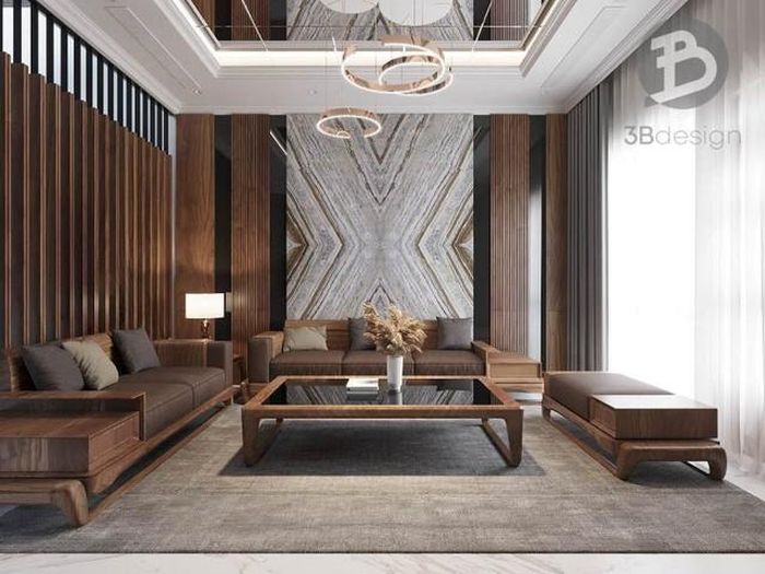Từ hiện đại, tối giản đến luxury hay tân cổ điển đều có thể ứng dụng hiệu quả nội thất gỗ óc chó.