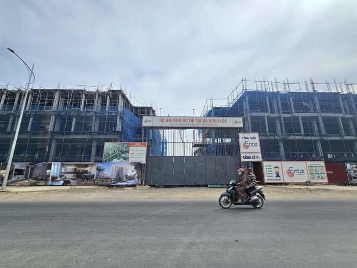 Dự án Khu đô thị tại xã Hưng Lộc, thành phố Vinh (nay là phường Vinh Lộc, tỉnh Nghệ An). Ảnh: QT